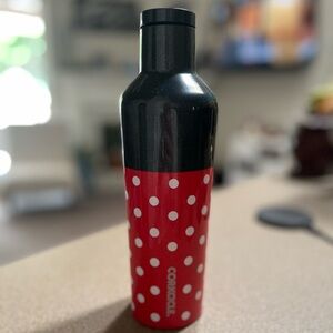 Disney Minnie Mouse Corkcicle Red Polka Dot Bottle 16oz